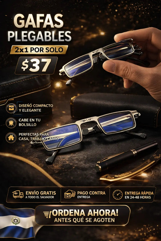 2X1 GAFAS PLEGABLES + FILTRO DE LUZ AZUL